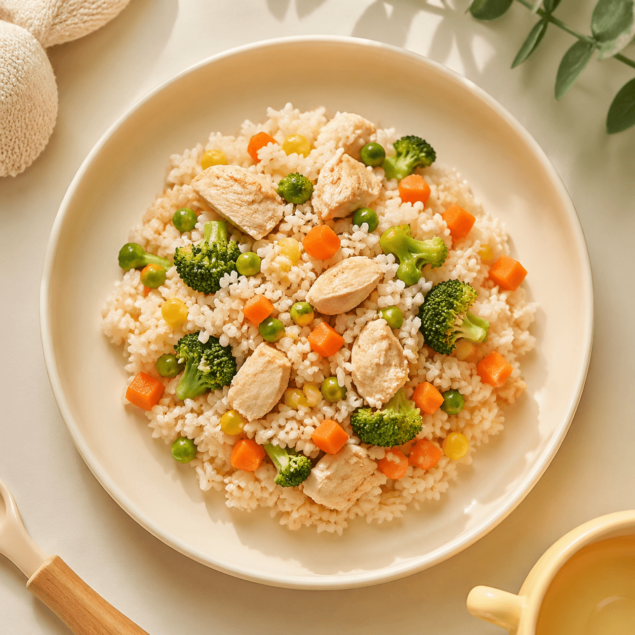 Priya's plated dish after