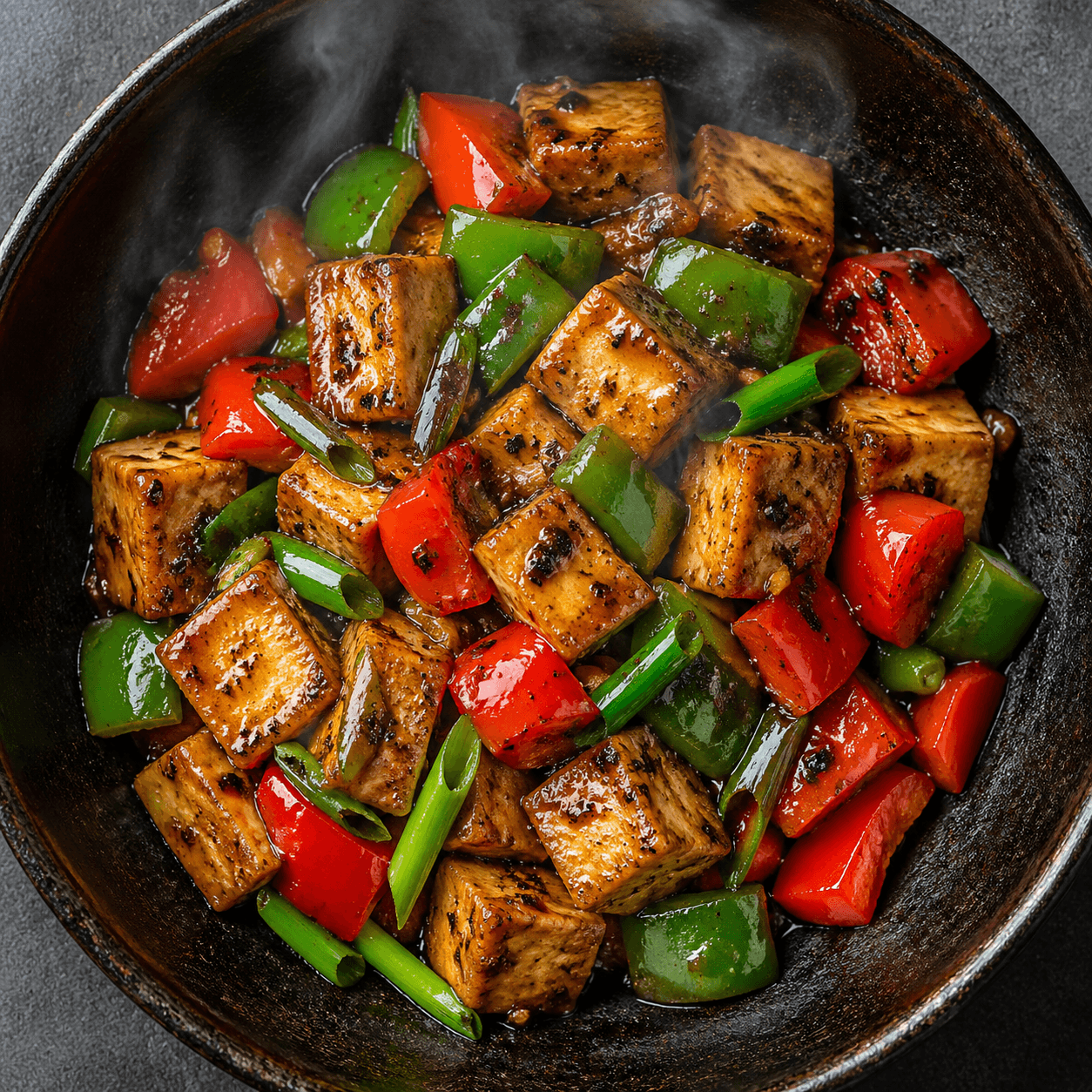 Black Pepper Tofu Stir-Fry
