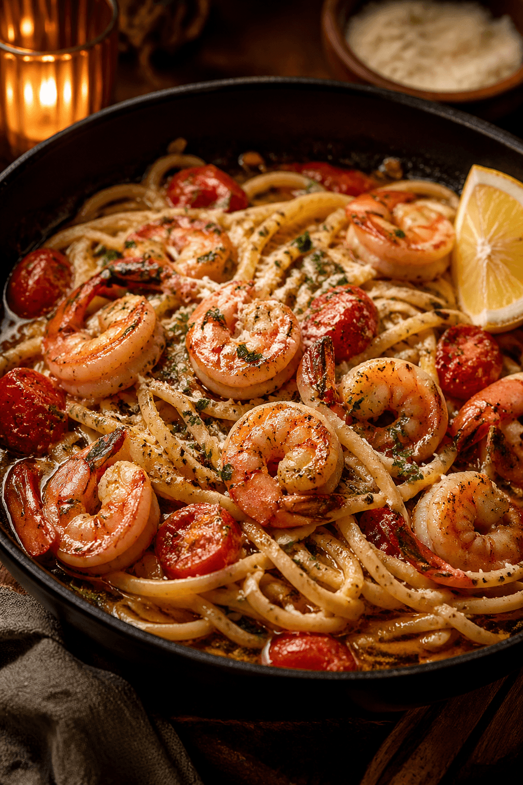 Garlic Butter Shrimp Pasta